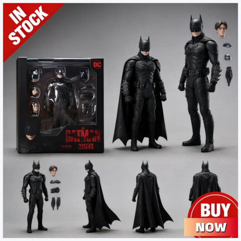 

Hot In Stock Anime Figurines The Batman Mafex 188 Robert Pattinson Movie Version Figurine Justice League Batman Action Kids Toy