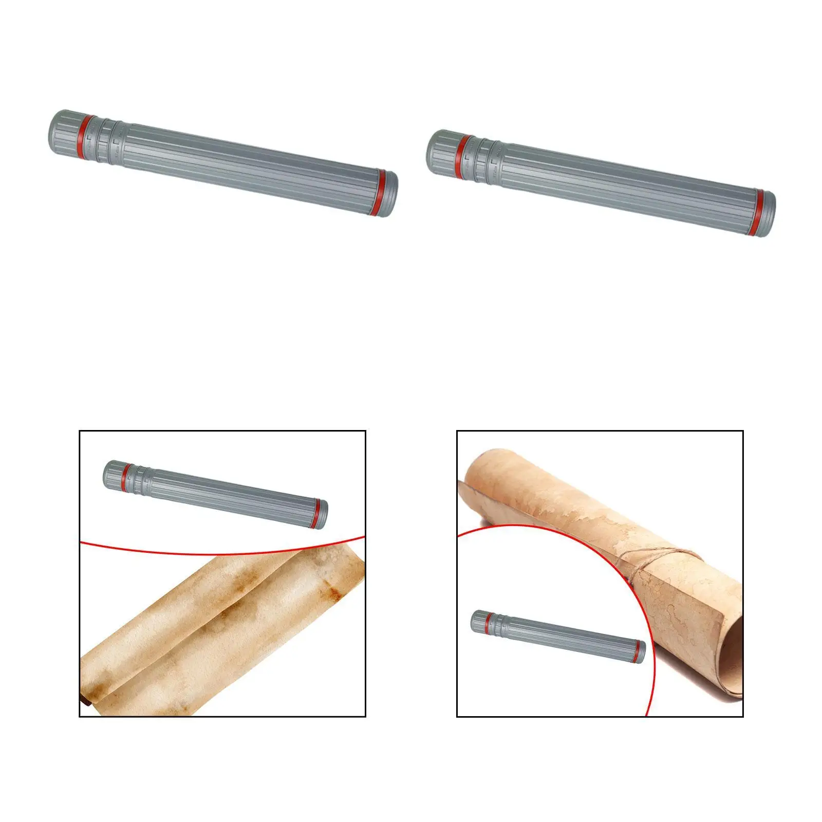 Telescopic Poster Tube with Carrying Strap for Art and Documents