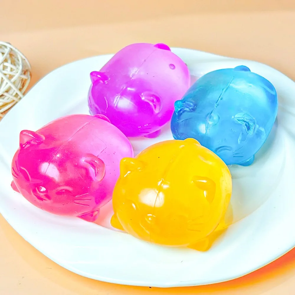 Gato goma brinquedos mole lento aumento alívio do estresse bola sensorial brinquedos para adultos crianças anti-ansiedade brinquedos sensoriais para autismo tdah