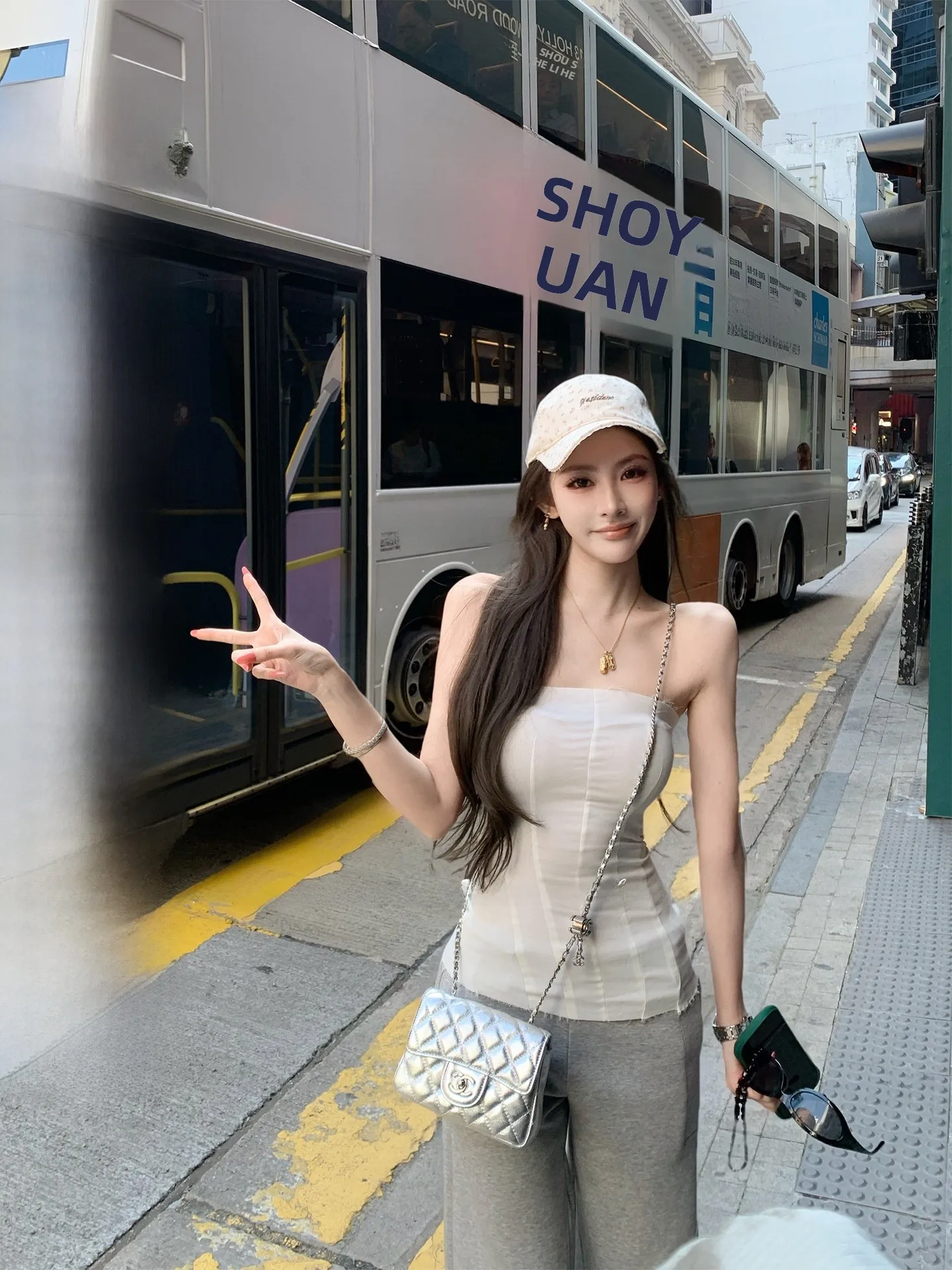 

F PROJECT Flora Ultra Elastic 3D Structure Shaping Slimming Versatile Women's Strapless Top Short Length Color Commute