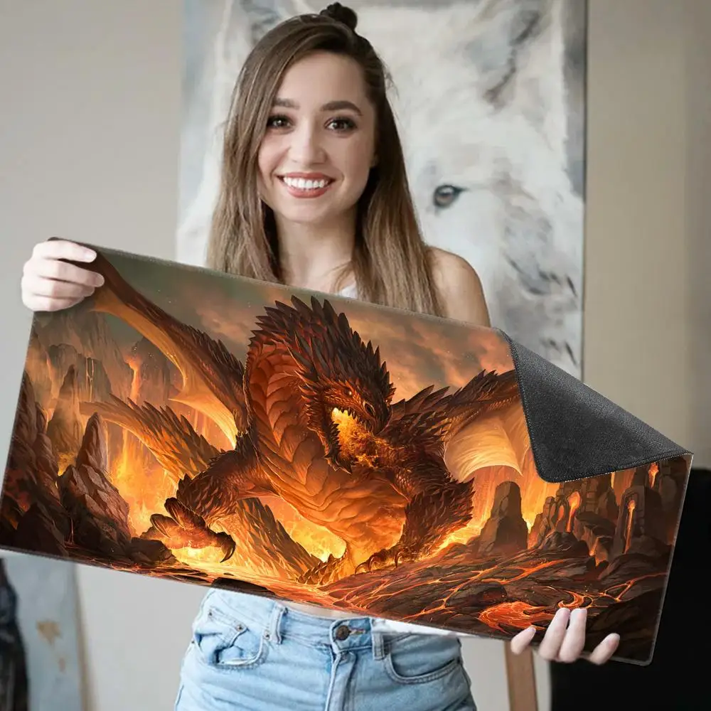 Game D-Dungeons D-Dragons D-DND Mousepad Office Small Large PC Computer Keyboard Mouse Game Rubber Anti-Slip Mice Mat Big