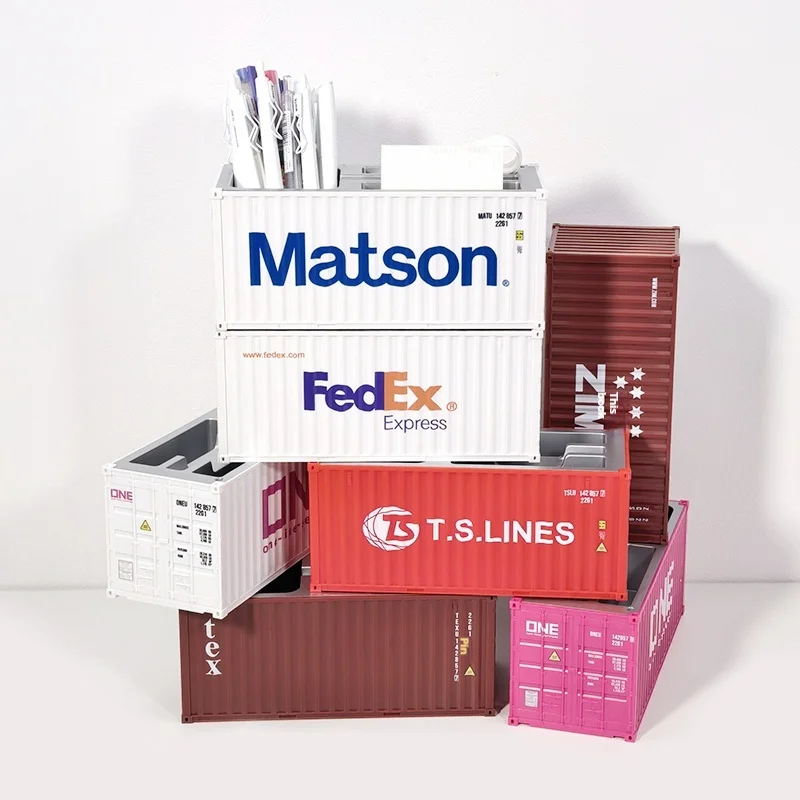 Zhongchen حاوية نموذج محاكاة صندوق تخزين الحاويات هدية إبداعية هدية الأعمال نمط الطباعة القابل للتخصيص