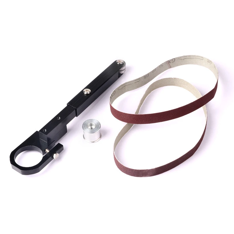 Mini Electric Belt Sander DIY Polishing Grinding Machine Angle Grinder Sanding Belt 80/400Grit Belt for M10 Angle Grinder