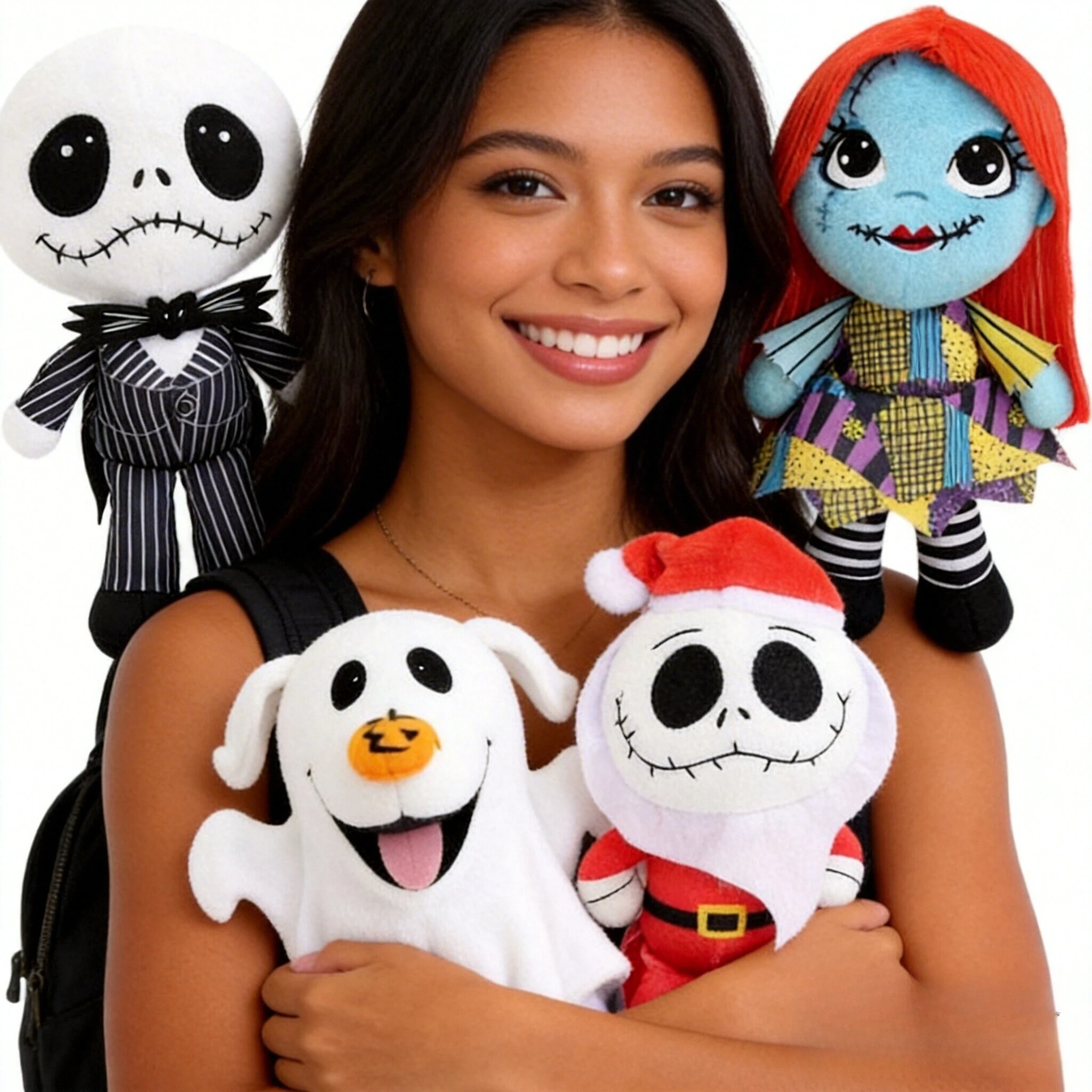 Colección de Peluches de Jack Skellington y Sally de la Serie Pesadilla Antes de Navidad, Regalos de Halloween y Navidad para Niños