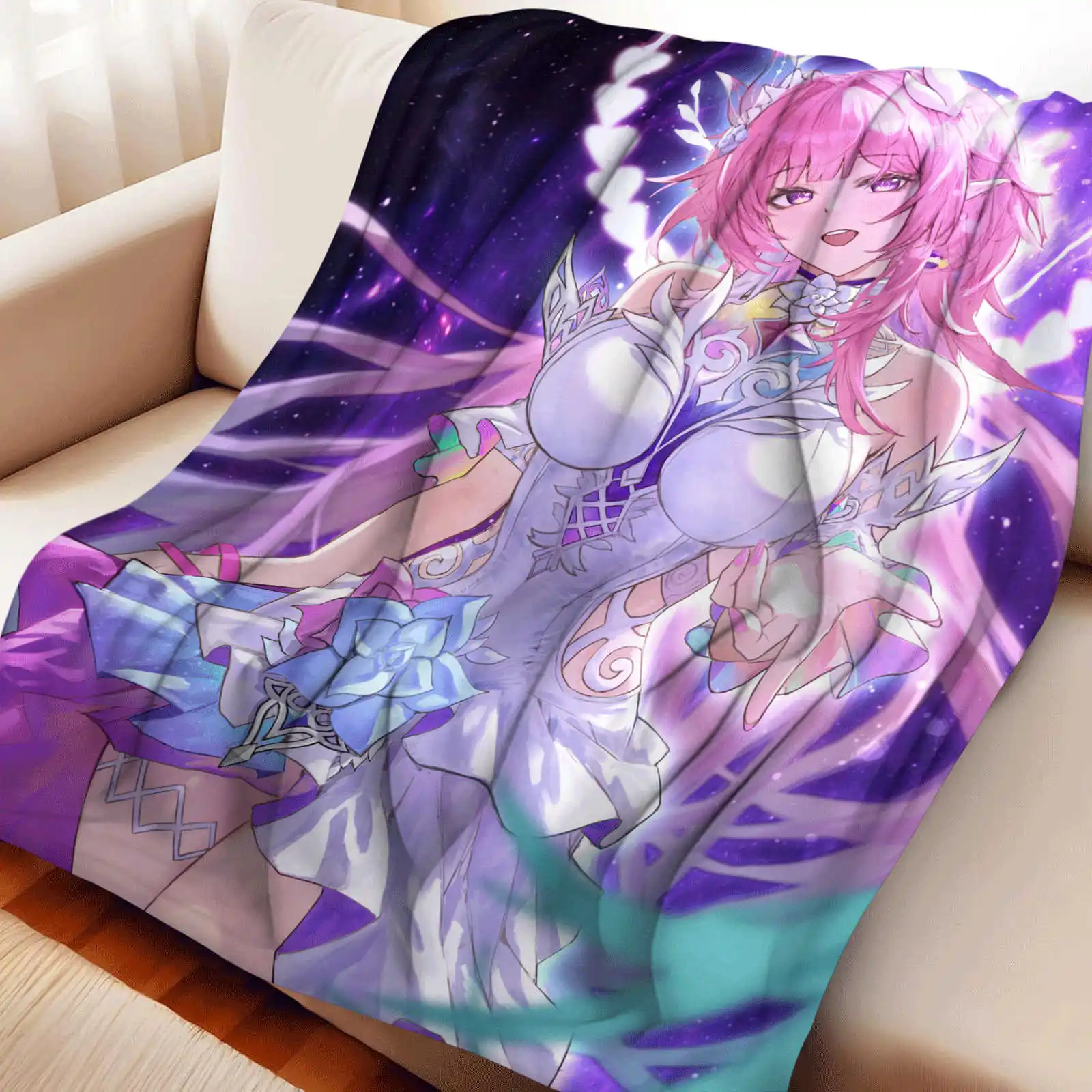 

Одеяло Honkai Star Rail Cyrene, теплое и мягкое, подходит для спальни, гостиной, дивана-кровати