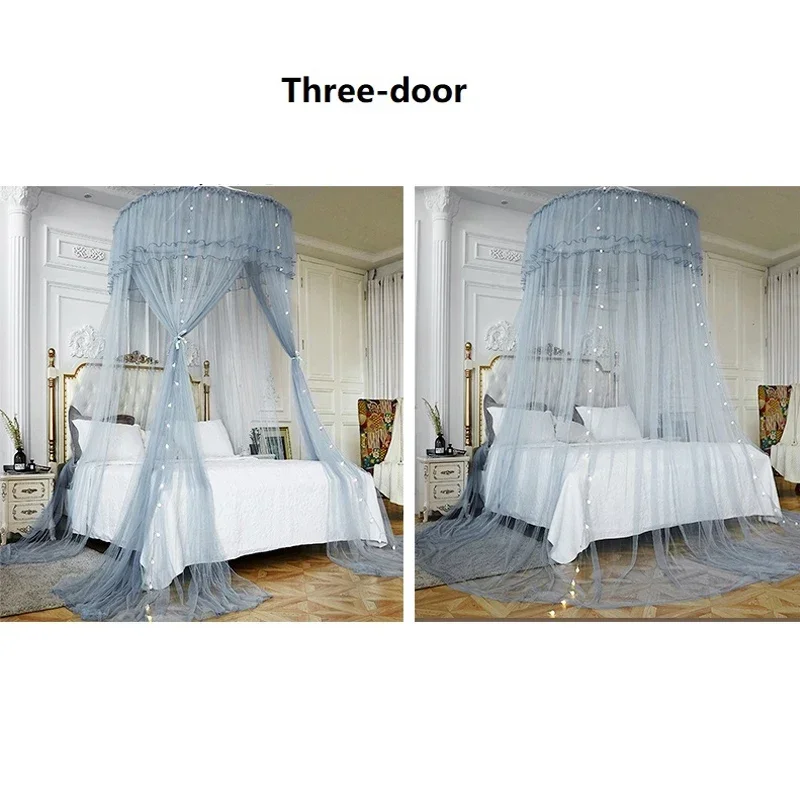 Children's Bed Canopy Mosquito Nets Curtain Bedding Home And Garden 1.2 Diameter Round Dome Tent Cotton Double Bed Mosquito Net