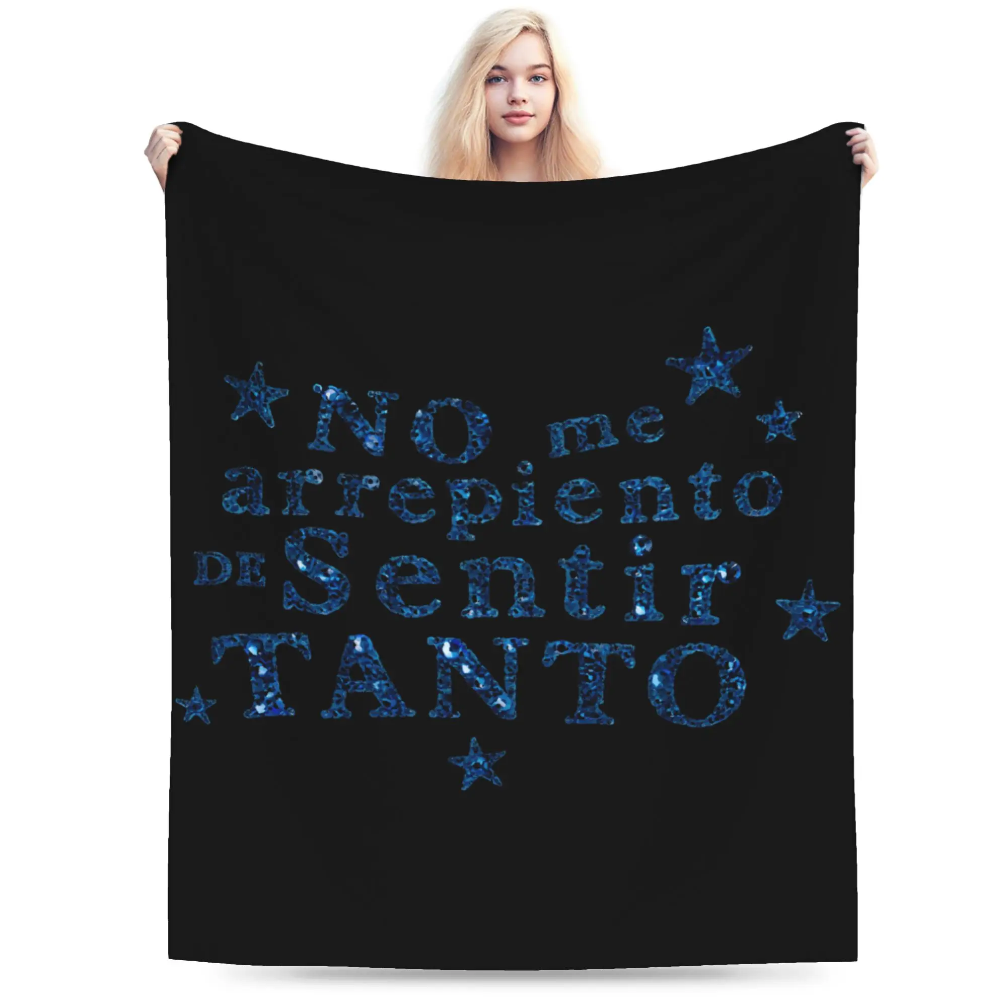 Y2K No Me Arrepiento De Sentir Tanto Karols G NMADST  Blankets Lightweight Thin Velvet  Comfortable Throw Blanket Machine