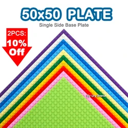 MOC 50*50 punti piastra di Base di alta qualità adatta a blocchi di costruzione Standard piastra di Base fai da te 40*40cm 50x50 borchie mattoni giocattoli per regali per bambini