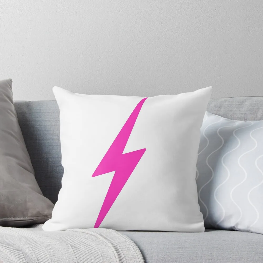 Pink lightning bolt Throw Pillow Pillow Cases pillow cover luxury Christmas Covers Pillowcase