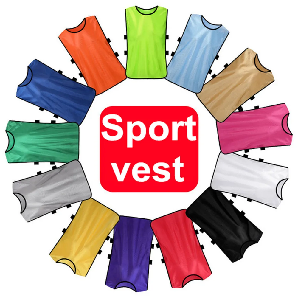 Wholesale Custom Sport Vest Adult Children Football Jerseys Team Group Training Bibs Breathable Soccer Running Shirt