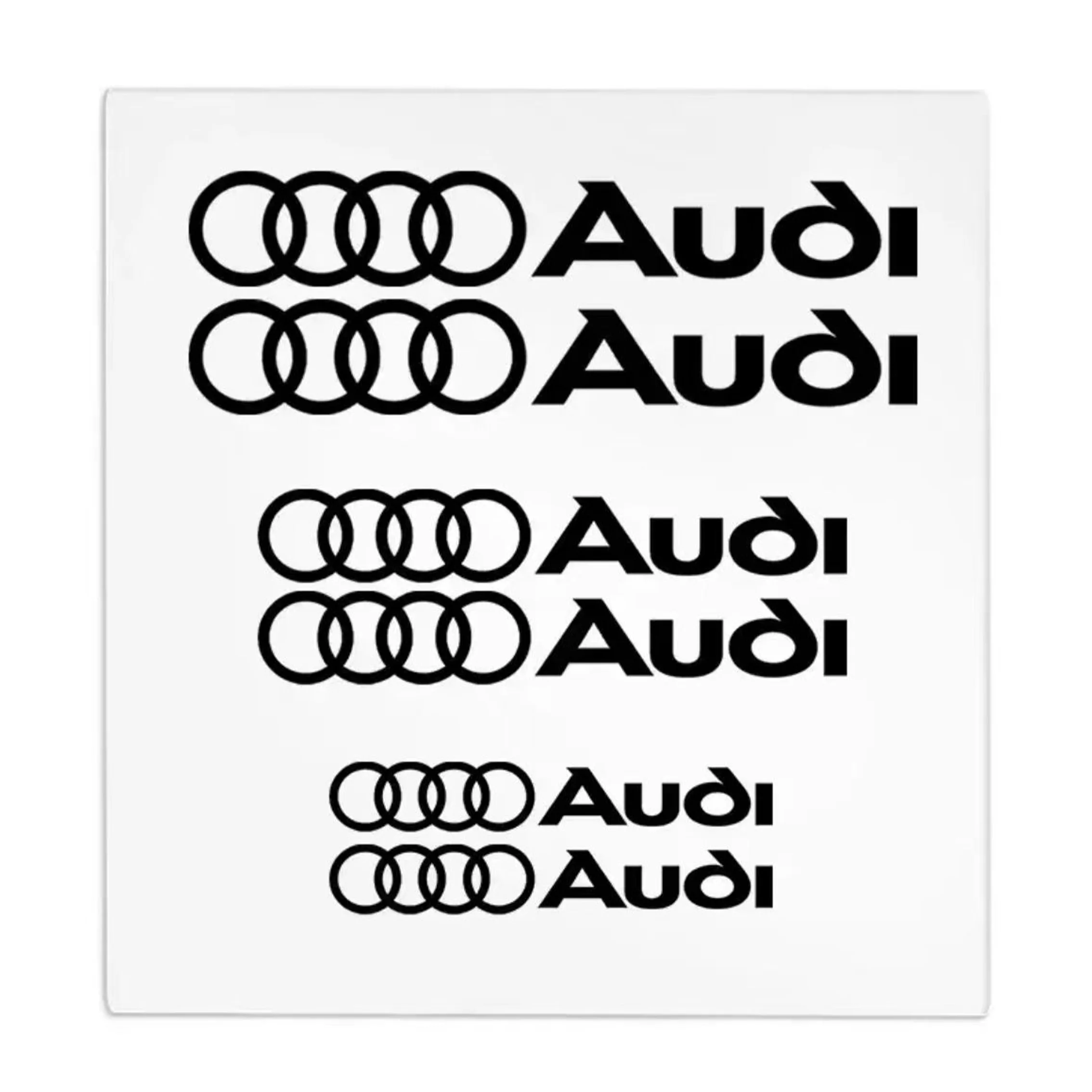 PVC-Auto-Bremssattel-Aufkleber für Audi S Line A1 A3 A4 A6 A7 Q3 Q5 Q7 RS3 RS5 Hitzebeständige Aufkleber Auto-Zubehör Quattro-Logo