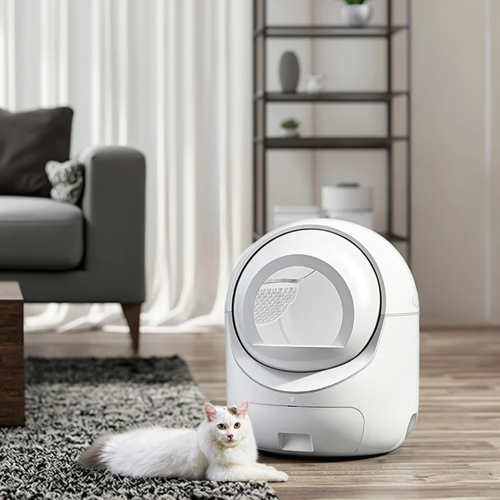 Large Luxury Automatic Pet Cat Toilet Silent Deodorant Litter Basin Custom Plastic Products