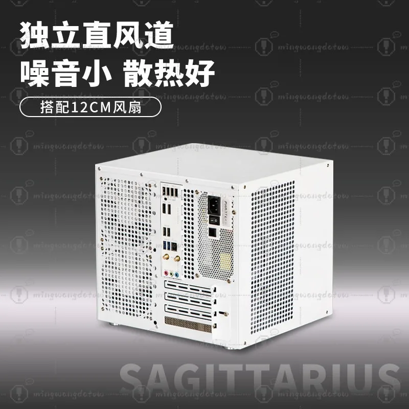 사지타리우스 8베이 NAS 섀시, ATX 파워 서플라이, MATX 마더보드, 풀하이트 PCIE, 21.8L 썸네일 2