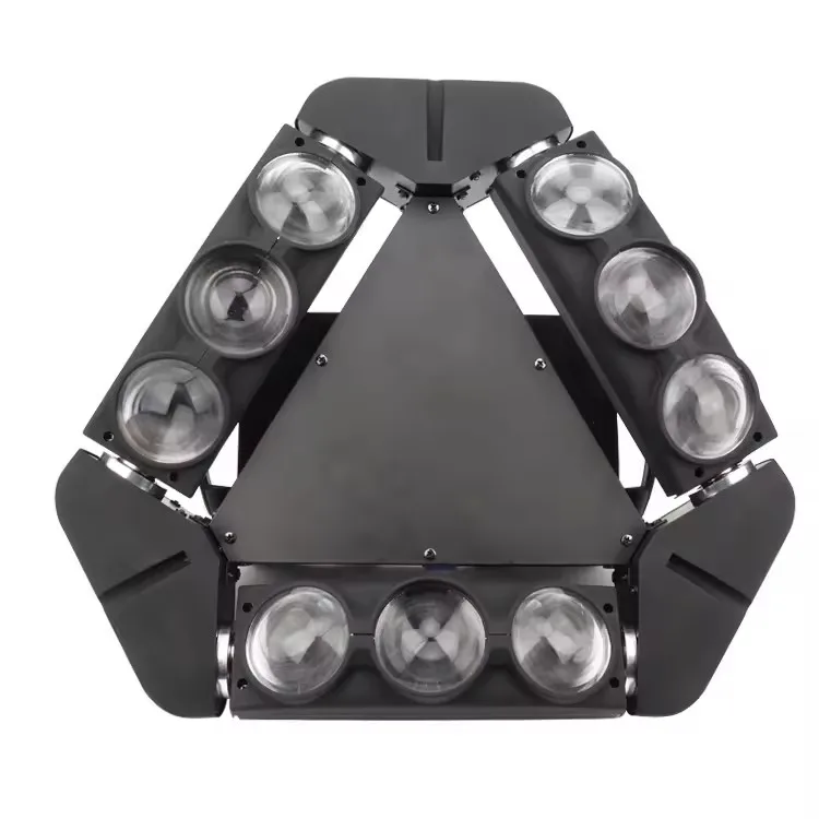 Professionele Podiumverlichting Led Spider Licht 9pcs * 10w 4in1 Rgbw Led Podium Moving Head Licht voor Bruiloft Disco Dj