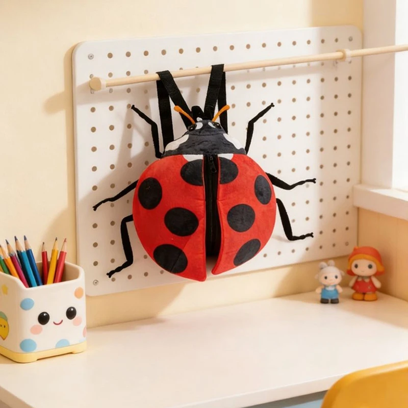 Lustige kreative Cartoon Insekt Zikade Käfer Biene Marienkäfer Mantis Plüsch Puppe Rucksack braun grün Stofftier Geschenk für Jungen und Mädchen – Detail 18