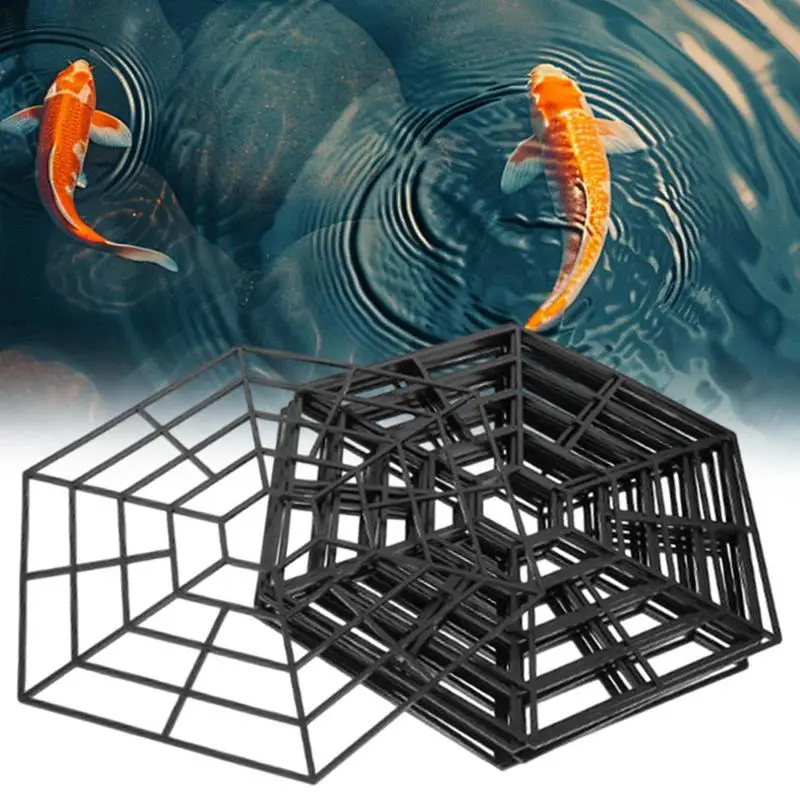 

20 Pcs Pond Fish Protector Net Pond Floating Net Hexagonal Mesh Design Shrimp Protection Protective Tools Garden Accessories
