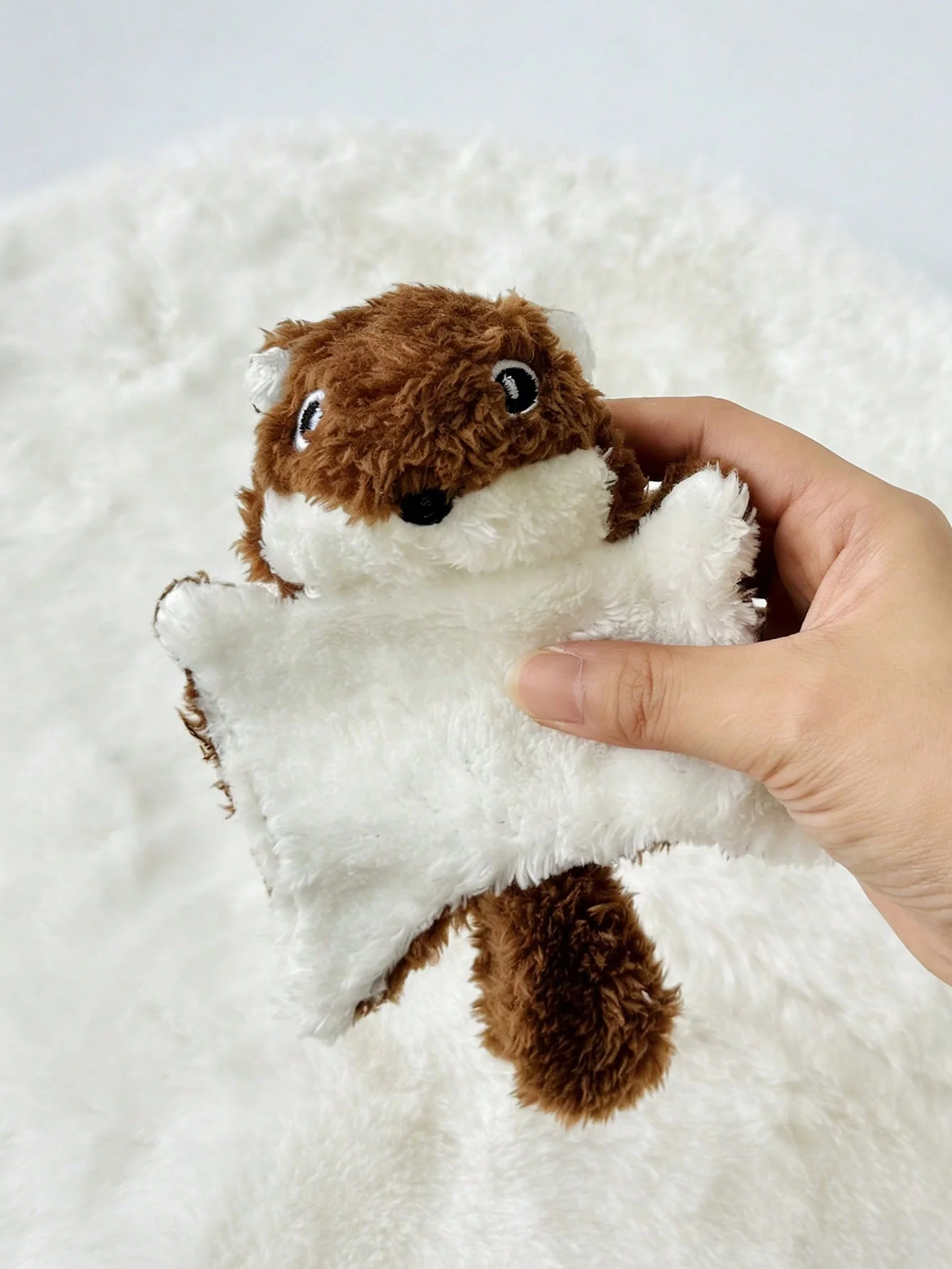 Eichhörnchen-Plüschtier mit Geräusch - Ultra-Weiches Katzen- und Hundespielzeug, Interaktives Kauspielzeug, Langeweile-Bekämpfer, ein Süßes Geschenk für Tierliebhaber – Detail 6