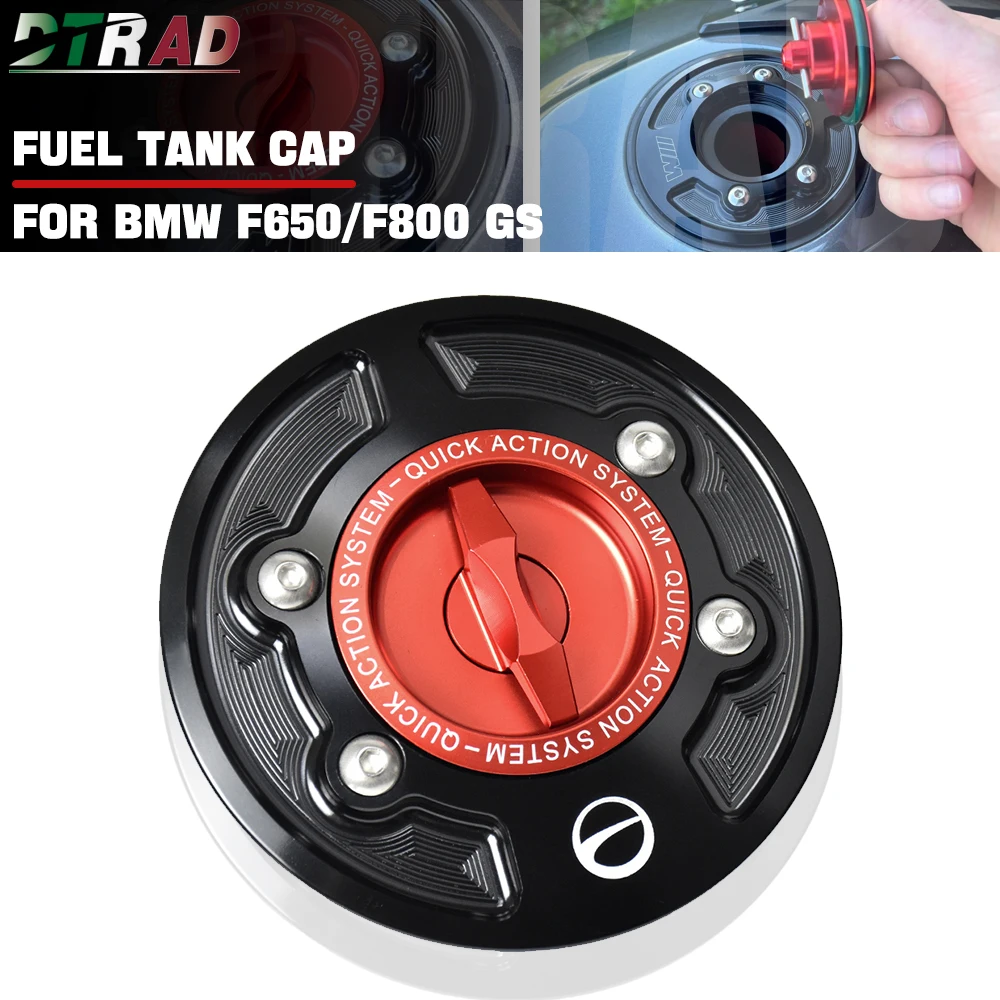 For BMW F650GS F700GS F850GS F800GS F800 GS/R/GT Motorcycle CNC Billet Quick Release Keyless Fuel Tank Cap Gas Oil Aribox Cover