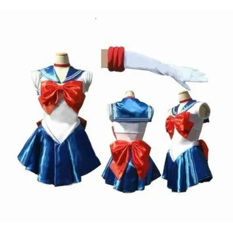 Pretty Guardian Sailor Japanese Cartoon Movie Cosplay Girl Mercury Moon Mars Dress Pretty Soldier Sailor