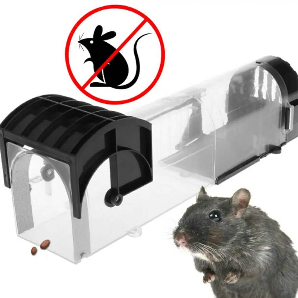 1/2/4PCS Reusable Mouse Trap Plastic Live Humane Killing Rat Mice Rodent Killer Catcher Cage For Home Garden Pest Control Reject