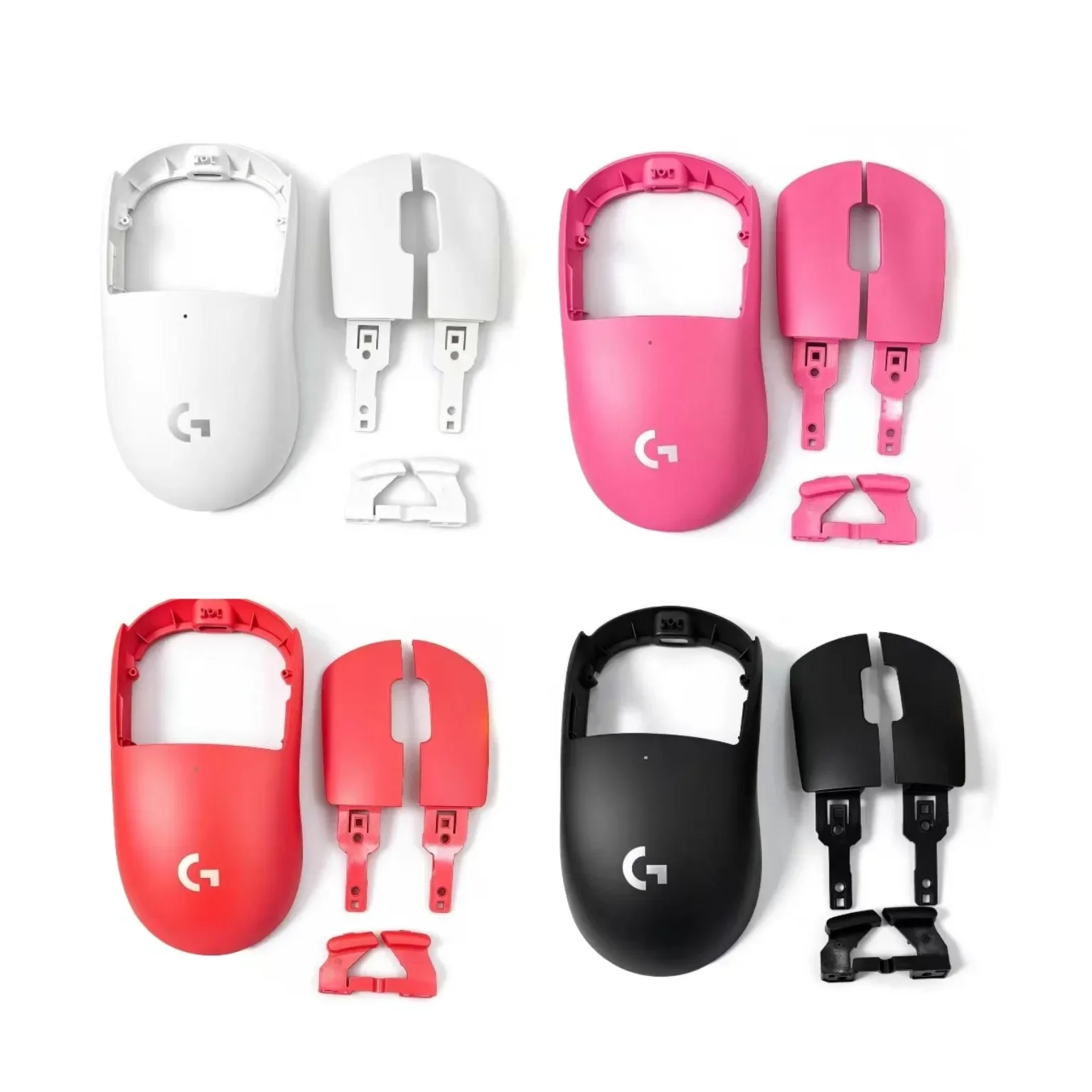 Logitech GPX2 SE/GPX2 original brand new case set of four pieces, available in black, white, red and pink colors.