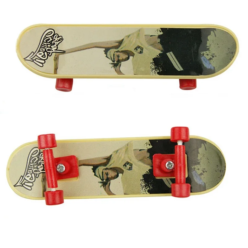 1Pcs Mini Finger Skateboard Fingerboard Stents Scrub Finger Scooter Skate Boarding Classic Game Boys Toys