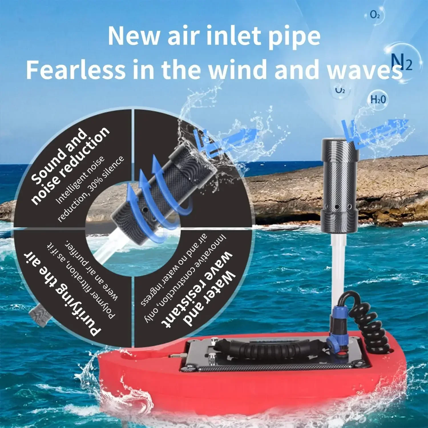 

16m Depth 5h Diving Equipment Professional Diving Respirator Automatic Drainage Waterproof And Mute Diving Oxygen Generator