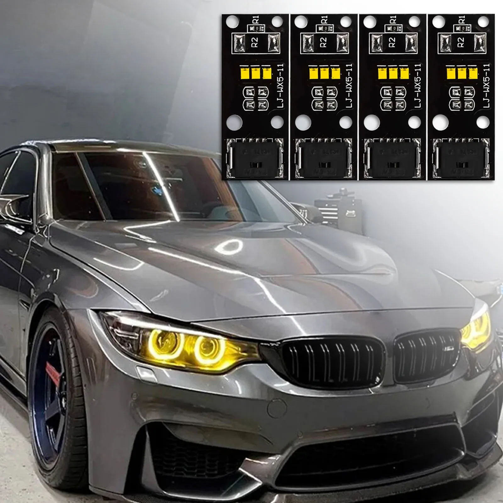 

Xenon Headlight Yellow Daylight LED Modules 63117263051 DRL Yellow LED Board for BMW 4 Series F32 F33 2012-2017 Headlight