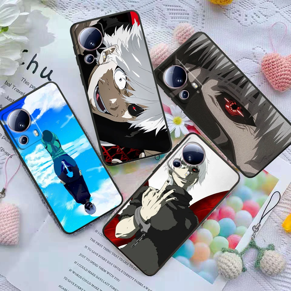 Anime Tokyo Ghoul Cute Cover For Xiaomi Mi 14 13 12X 12 11 11T 11i 10T 10 Pro Lite Ultra 5G Black Phone Case