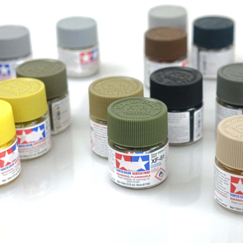 10ml Model Paint Water-Based Acrylic Paint Military  Model Hand-Made Clay Colored Paint Matte Series XF1-XF24 For Tamiya