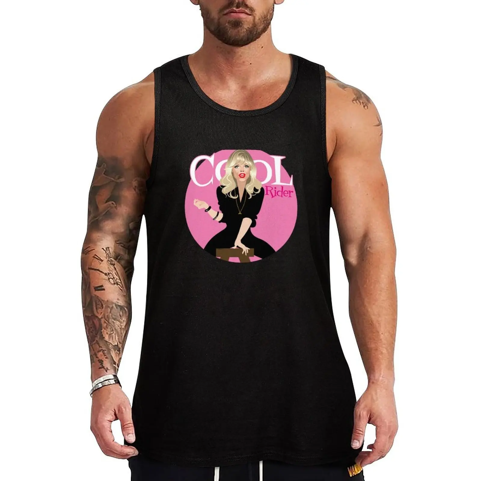 Cool Rider Tank Top Basic Undershirt Tank Top Casual Lightweight Shirt