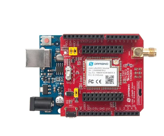 

Dragino Original LA66 LoRaWAN Shield LoRaWAN v1.0.3 protocol open-source peer-to-peer LoRa Protocol LA66 LoRaWAN Shield