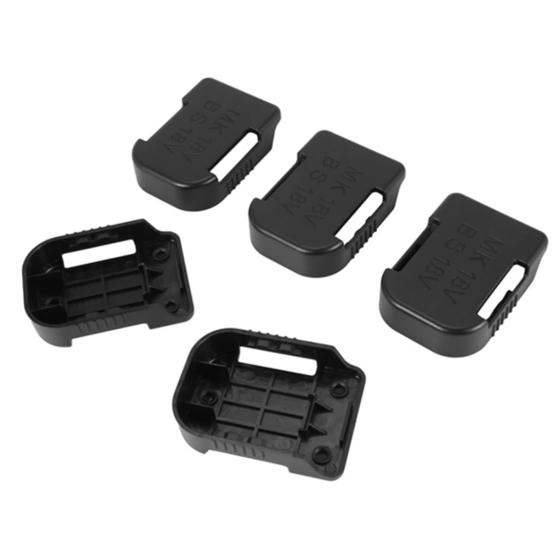 10 Pcs New for Makita 18V Fixing Devices Battery Storage Rack Holder Case(Black)