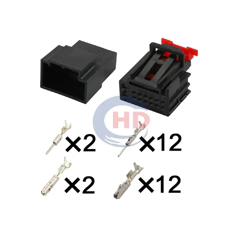 1-20 sets  14pin Starter Wire Harness Plastic Housing Composite Connector HD142-0.6-1.5-11 5Q0972726