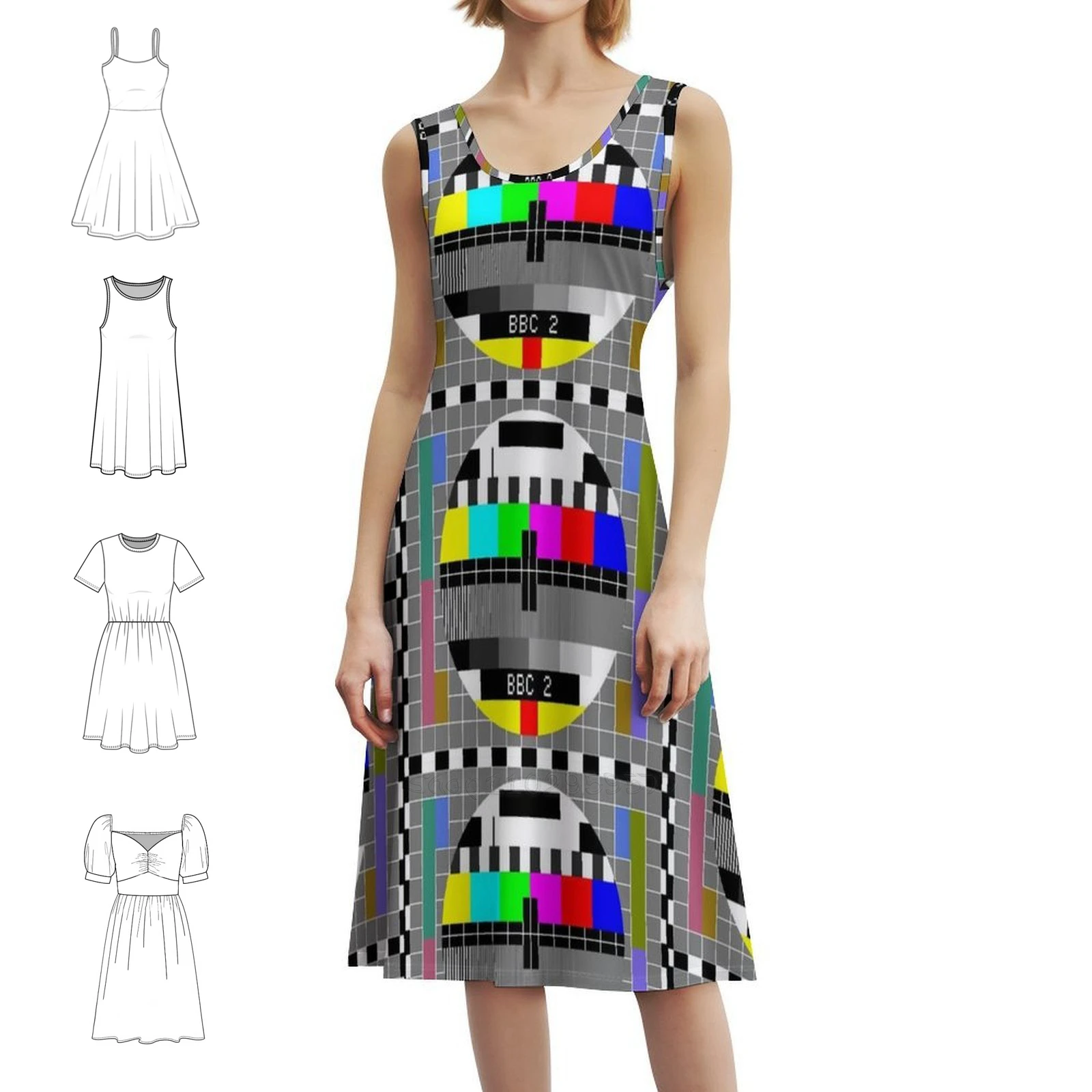 

Beebthings Testcard G, женское уличное праздничное платье, модная клубная одежда с принтом для женщин, женская тестовая одежда