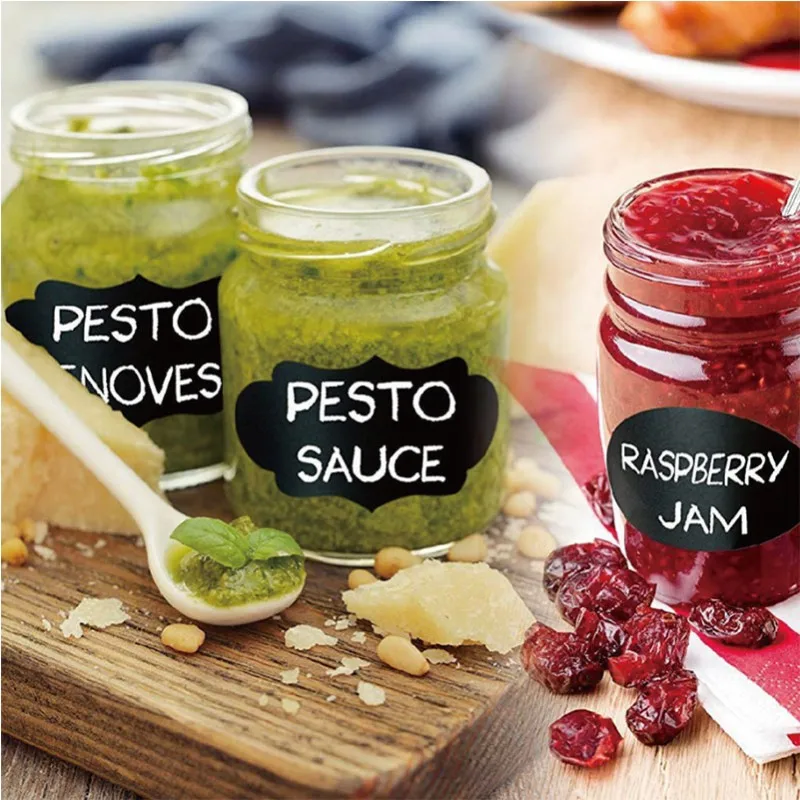 10pcs Waterproof Chalkboard Kitchen Spice Label Stickers Removable Home Jars Storage Bottles Tags Blackboard Labels Stickers
