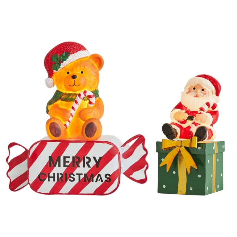 Leuchtende Weihnachtsfigur für Weihnachtsregale und Einzelhandelsdisplays 3XUF – Detail 1