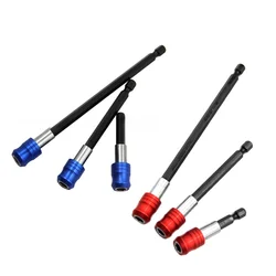 1/4 Inch Hex Shank Extension Rod 60mm 100mm 150mm Quick Release Screwdriver Drill Bit Holder Magnetic Extension Rod For Drilling