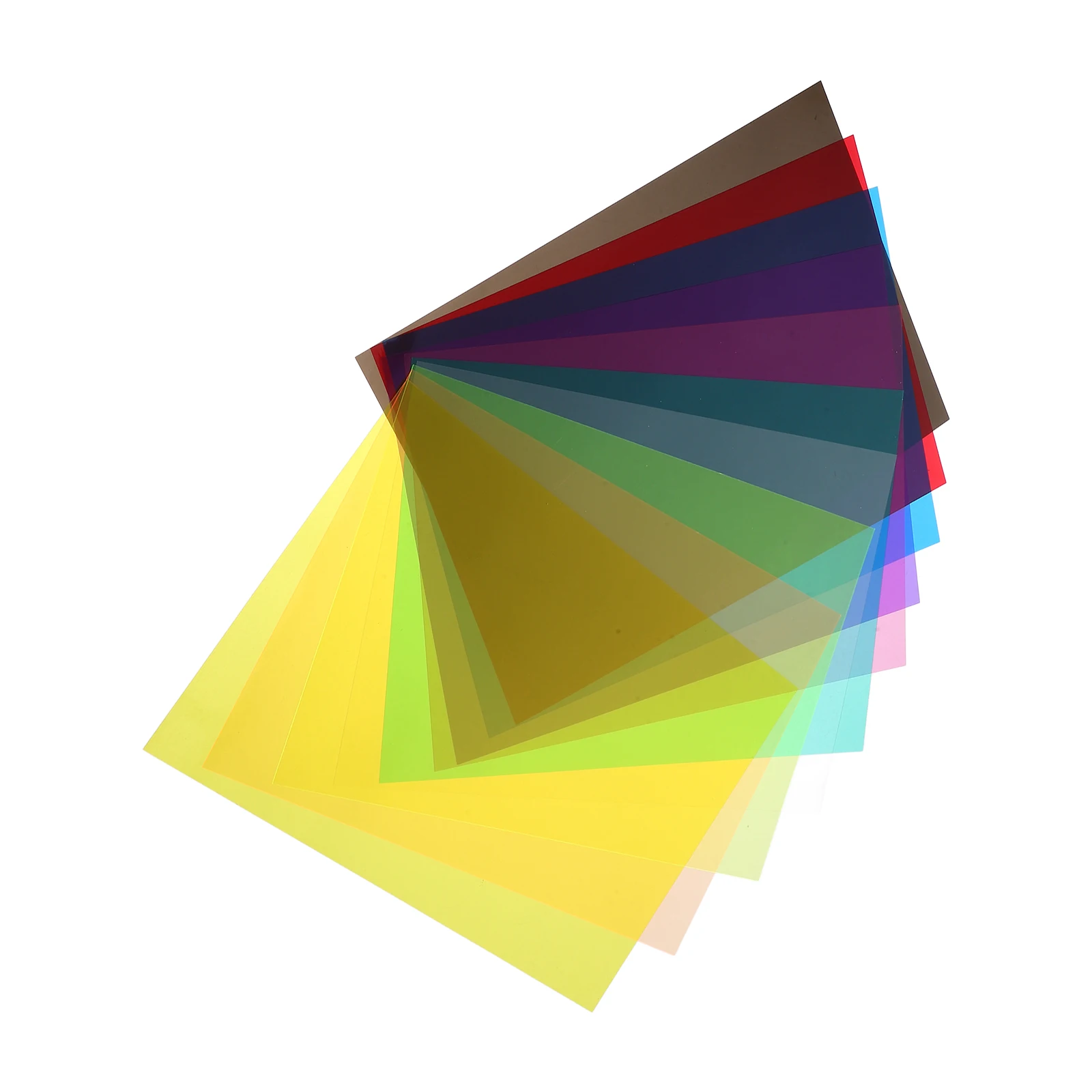 10 قطعة صفائح السيلوفان البلاستيكية الملونة A4 حجم شفاف متعدد الألوان DIY بها بنفسك الزينة المشاريع الحرفية الناشر الضوء