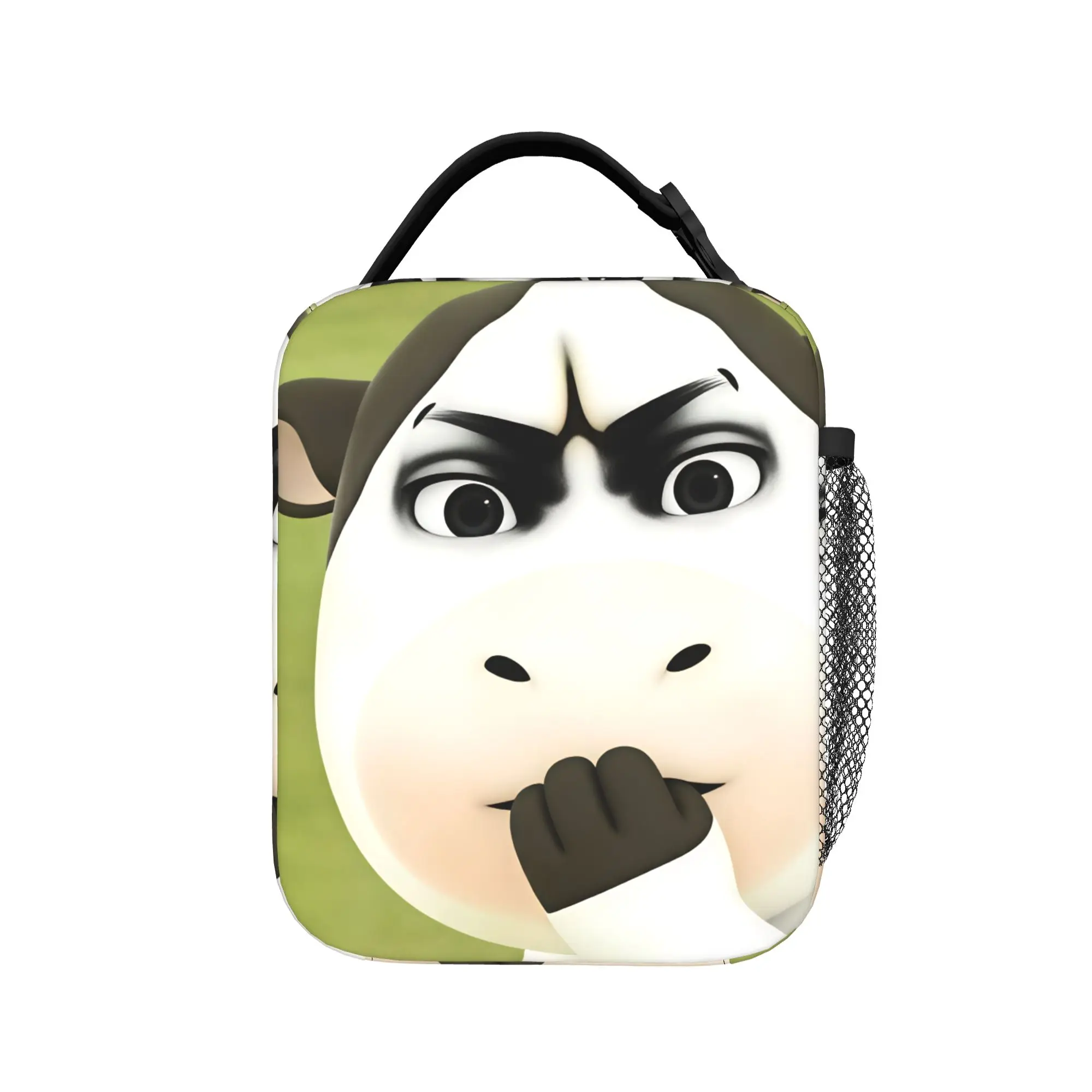 Funny Grassland Cattle Meme  Lunch Bag  Fashion Lunch Box For Women Office Convenient Cooler Bag Oxford Thermal Lunch Bags