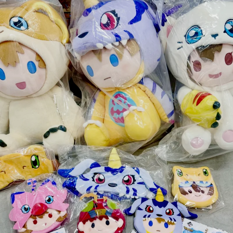 

Bandai Digimon Adventure Ichiban Kuji Potepotte Authentic Plush Toy Taichi Yamato Agumon Gabumon For Anime Collectible Fans