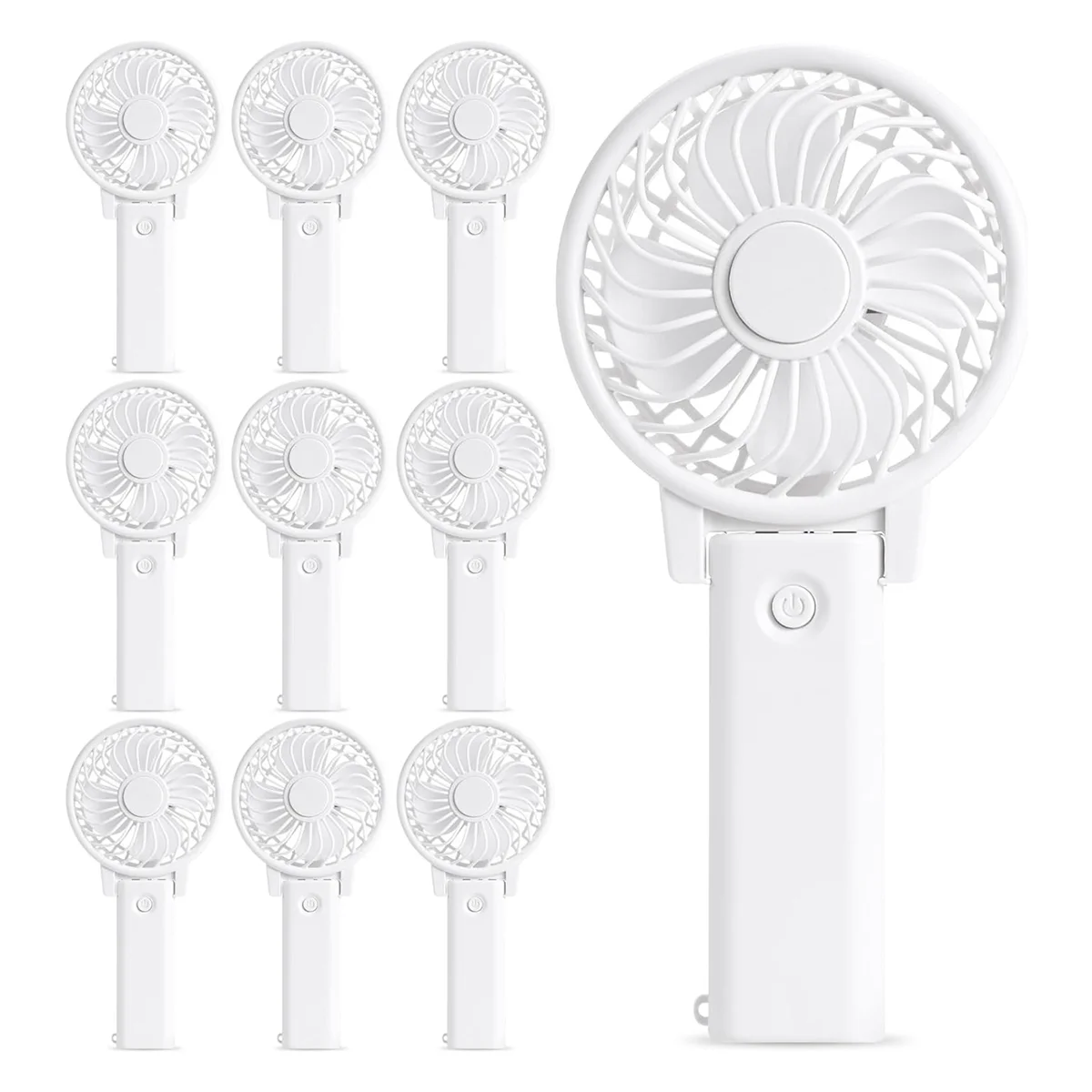 Ventilateur personnel portable pour fête d'enterrement de vie de jeune fille, 10 pièces