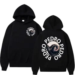 Funny Pedro Raccoon Meme Graphic Sweatshirt Men's Clothing Aesthetic Y2k Hoodies Unisex Casual Cotton Hoodie Pullover Streetwear