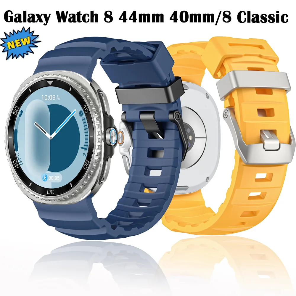 Trail Sports Silikonarmband für Samsung Galaxy Watch 8 44 mm 40 mm Armband Armband für Galaxy Watch 8 Classic 46 mm Band Correa