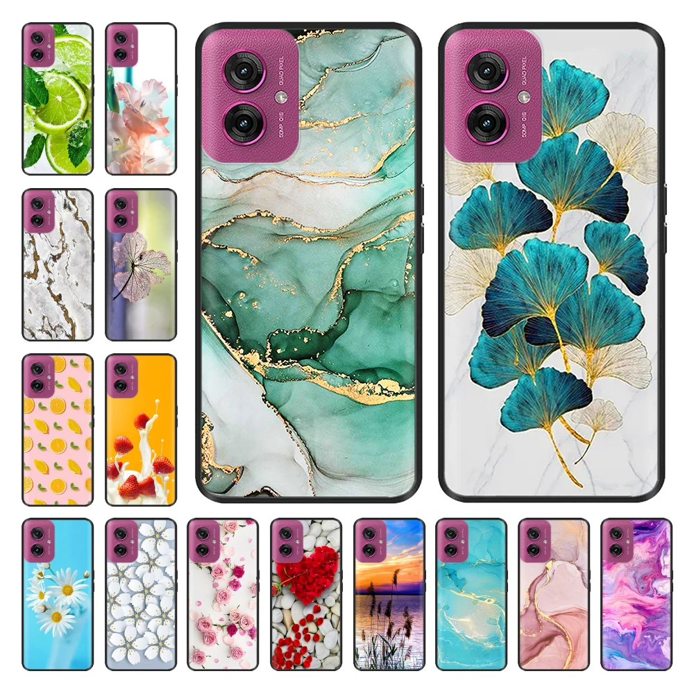 For Motorola Moto G55 Case Stylish Popular Painted Shells Soft Silicone Phone Case For Moto G55 5G G 54 MotoG55 Back Cover Bags