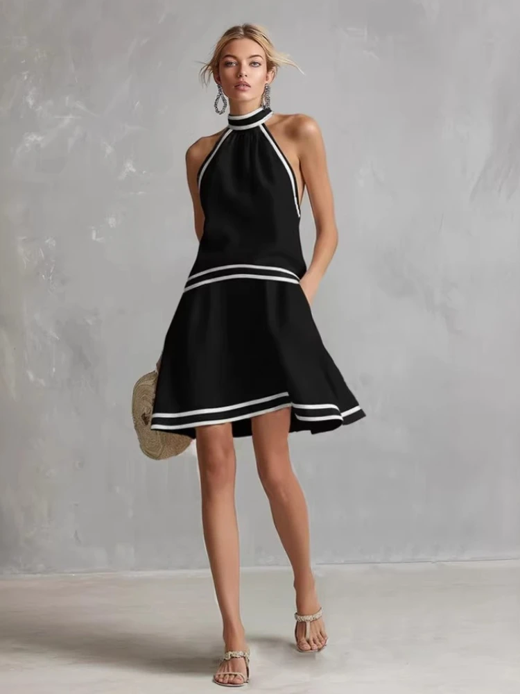 y2k mini dresses Vintage Bodycon Dress Women's Pintuck Knit Mini Dress