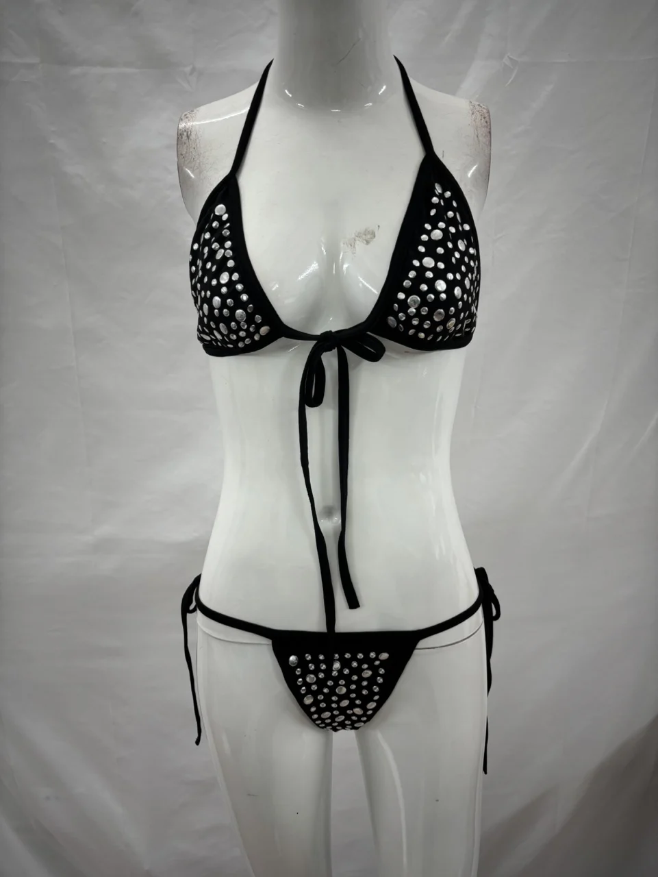 

Gothic printed sexy bikini top women's swimsuit fashion patch swimsuit slim fit summer casual niche fashion Y2k style emo girl
