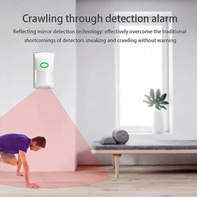 Inteligente tuya pir sensor de movimento wi fi detector infravermelho sensor de corpo humano alarme controle app sem fio sistema segurança em casa