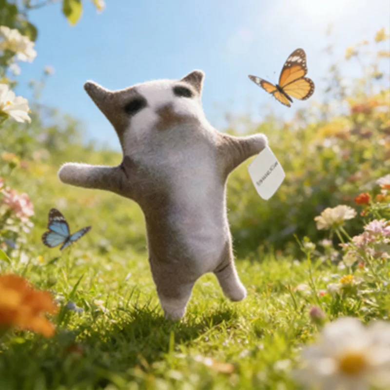 

TinicooCat Happy Cat Plush Toy Movie Stuffed Animal Cute Cat Plush Interactive Cat Plush Animal Happy Cat Kids Toy Birthday Gift