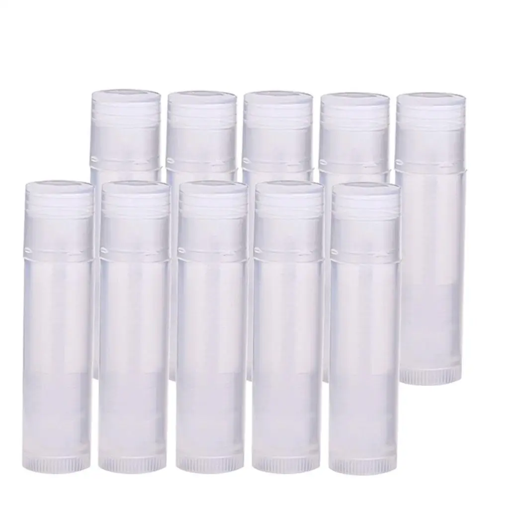 Plastic Cosmetic Empty Lipstick Tubes Lip Balm Bottle Refillable Container for DIY Lip Gloss Set and Travel